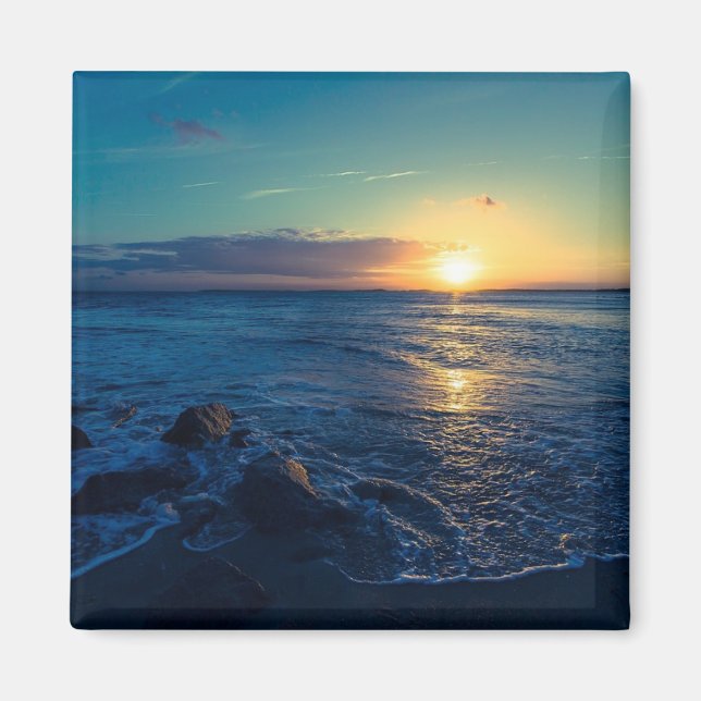 Ocean Horizon Sunset Magnet (Framsidan)