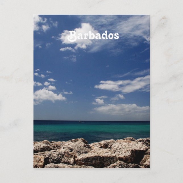 Ocean i Barbados Vykort (Framsida)