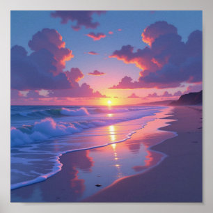 Ocean i Dusk Poster