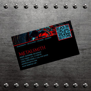 Ocean Inferno Metalsmith Welding Magnetiska Visitkort