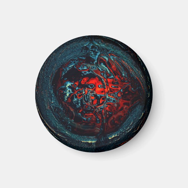 Ocean Inferno Red Glow Magnet (Framsidan)