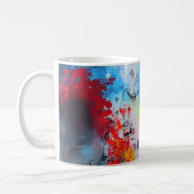 Ocean Ink Bloom Kaffemugg (Vänster)