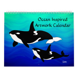 Ocean Inspired Artwork - stor kalender