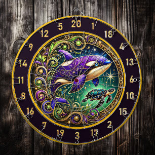 Ocean-Inspired Orca Dartboard Wall-tjocklek Darttavla