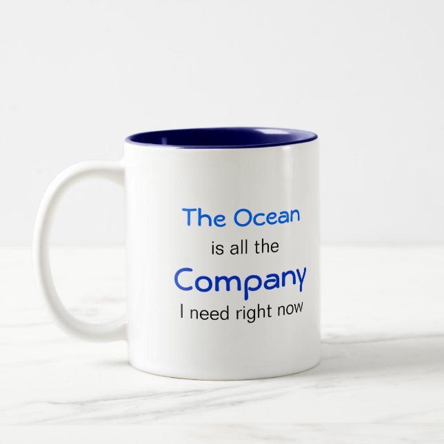 Ocean is Company Två-Tonad Mugg (Vänster)