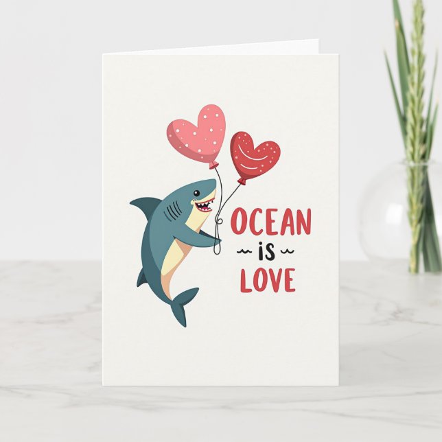 Ocean Is Love Hajkort Kort (Framsida)
