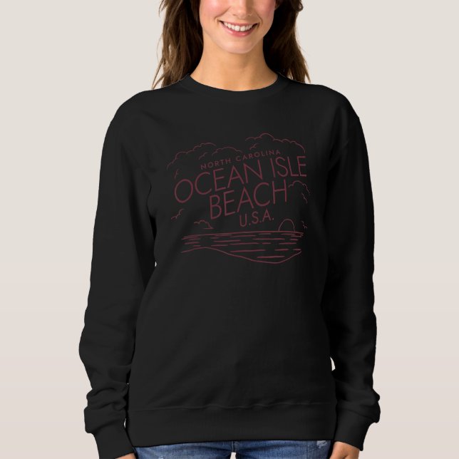 Ocean Isle Beach  NC Summertime Vacationing Seasca T Shirt (Framsida)