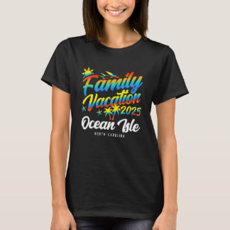 Ocean Isle Beach North Carolina Familj Grupp Semes T Shirt