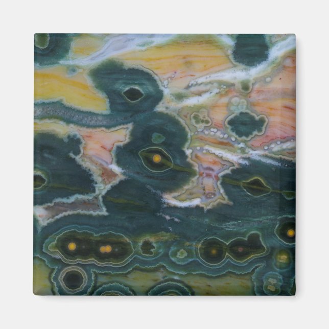 Ocean Jasper-platta Magnet (Framsidan)