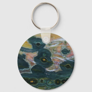 Ocean Jasper-platta Nyckelring