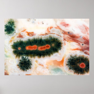 Ocean Jasper-sten hittad på Madagaskar Poster