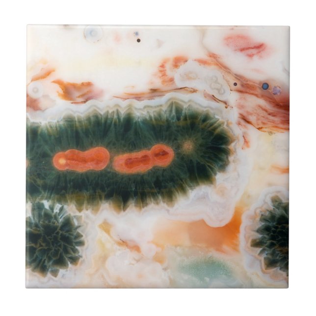 Ocean Jasper Stone hittades i Madagaskar Kakelplatta (Framsidan)