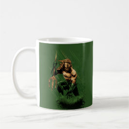Ocean King Trident Warrior Dynamic Comic Art Kaffemugg