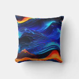 Ocean Lava "Aquaflame" Kudde