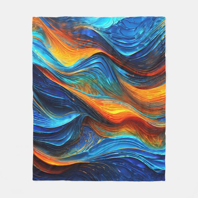 Ocean Lava "Pyroquatic" Fleecefilt (Framsidan)