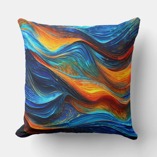 Ocean Lava "Pyroquatic" Kudde (Framsida)