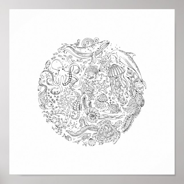 Ocean Life | Dekorativ Poster (Framsidan)