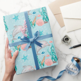 Ocean Life Dolphin Presentpapper