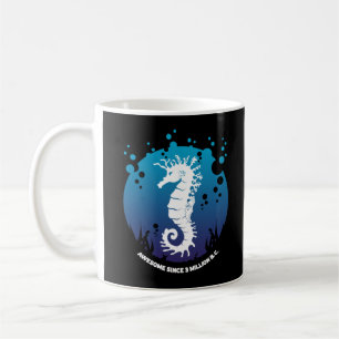 Ocean Life Graphic Design - Sjöhästar Kaffemugg