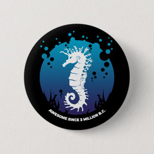 Ocean Life Graphic Design - Sjöhästar Knapp