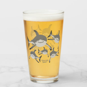 Ocean Life Squad® Shark Design for Ocean Älskare Glaskopp