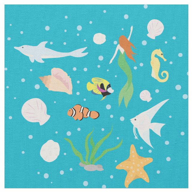 Ocean Life Tyg (Närbild)