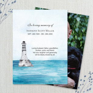 Ocean Lighthouse-fotominneskort Visitkort