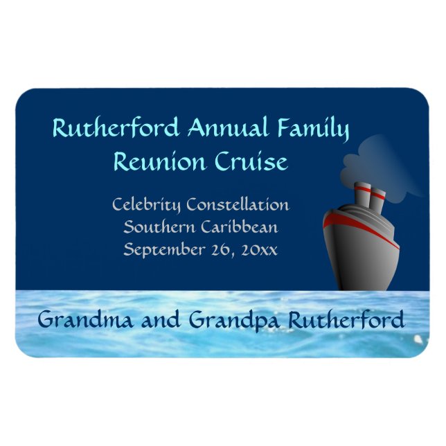 Ocean Liner Anpassningsbar Hztl. Dörrmarkör, magne Magnet (Horisontell)