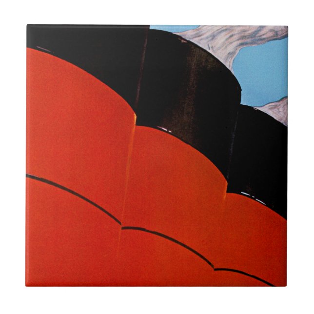 Ocean Liner Bon Voyage Kakelplatta (Framsidan)