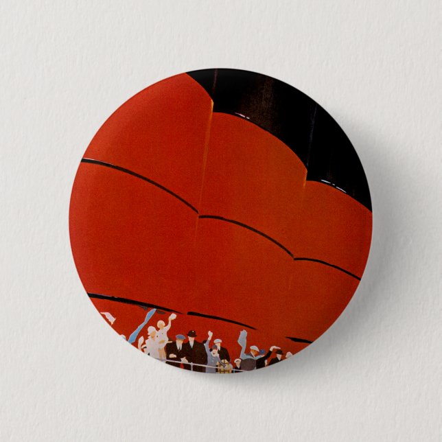 Ocean Liner Bon Voyage Knapp (Framsida)