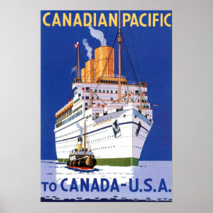 OCEAN LINER EMPRESS I BRITANNIEN POSTER