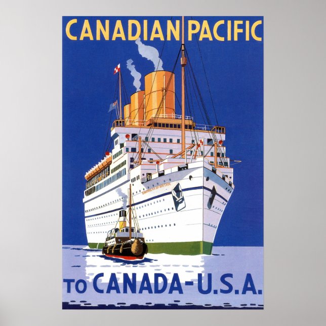 OCEAN LINER EMPRESS I BRITANNIEN POSTER (Framsidan)