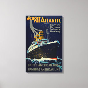 OCEAN LINER EUROPE AMERICA CANVASTRYCK