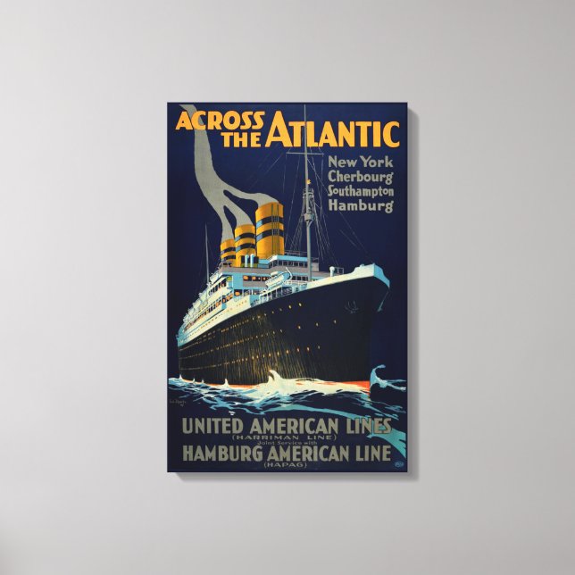OCEAN LINER EUROPE AMERICA CANVASTRYCK (Framsida)