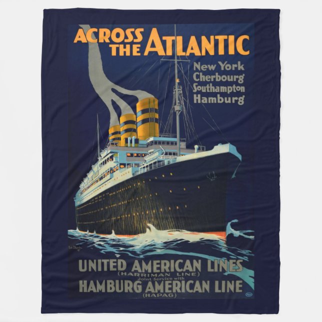 OCEAN LINER EUROPE AMERICA FLEECEFILT (Framsidan)