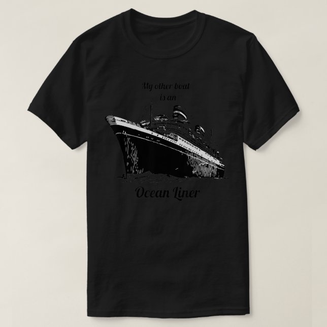 Ocean Liner Funny Boat Envy T Shirt (Design framsida)