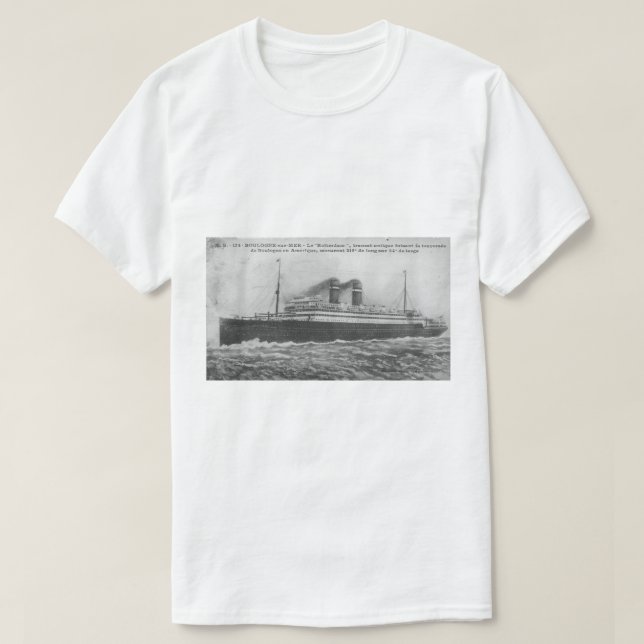 Ocean liner Rotterdam 1910 T Shirt (Design framsida)