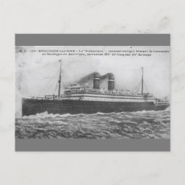 Ocean liner Rotterdam 1910 Vykort