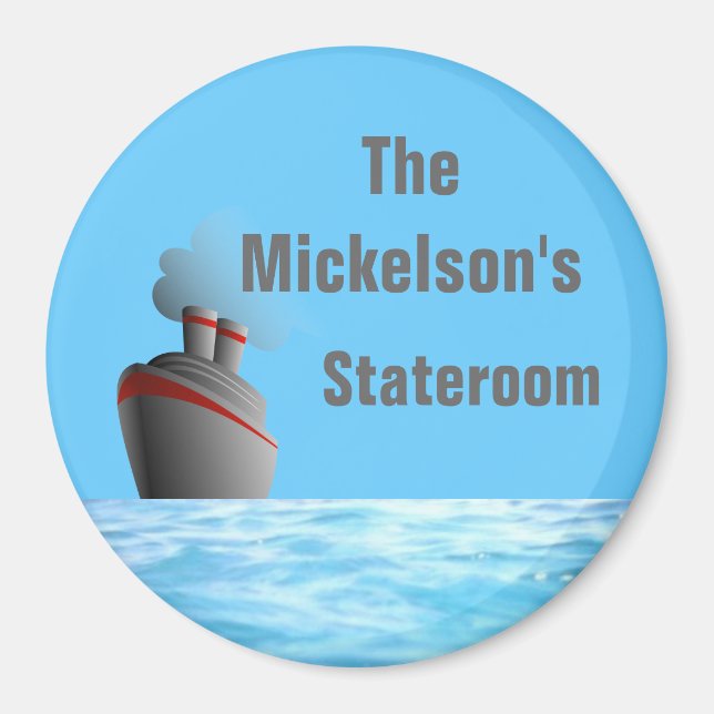 Ocean Liner Sm. Stateroom-dörrmarkör Magnet (Framsidan)