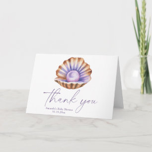 Ocean Little Pearl Baby Shower Tack Kort