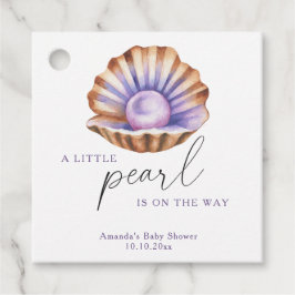 Ocean Little Pearl under Sea Baby Shower Gåvor Etiketter