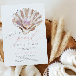 Ocean Little Pearl under Sea Baby Shower Inbjudningar