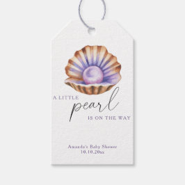 Ocean Little Pearl Under The Sea Baby Shower Presentetikett