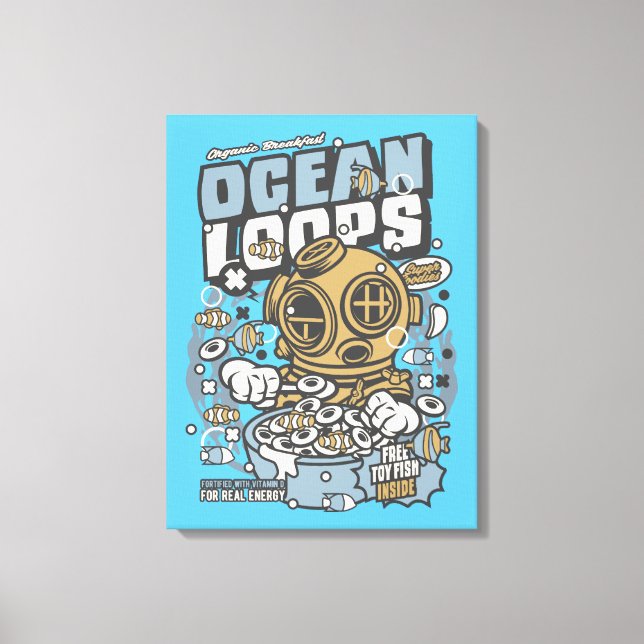 Ocean Loops Cereal Kanvastryck (Framsida)
