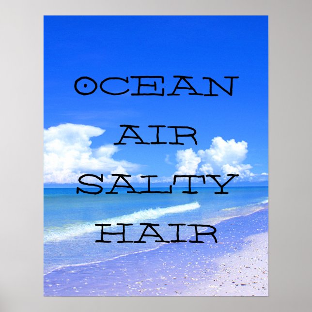 Ocean Luft Salty Hair Poster (Framsidan)