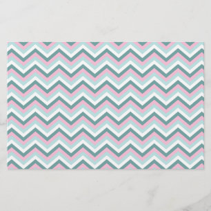 Ocean Mist Chevron Mönster