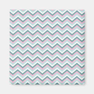 Ocean Mist Chevron Mönster Magnet