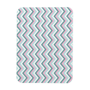 Ocean Mist Chevron Mönster Magnet