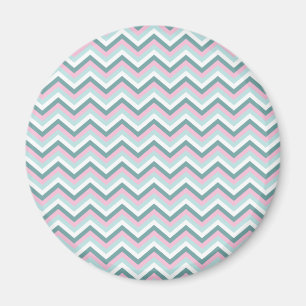 Ocean Mist Chevron Mönster Magnet