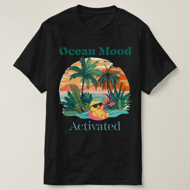 Ocean Mood Activated T-Shirt – Summer Beach Vibes  (Design framsida)